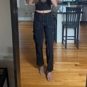 Urban-outfitters Women's Black and Grey Jeans